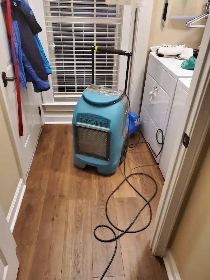 Commercial dehumidifier deployed for Flood Damage Cleanup in Alexandria