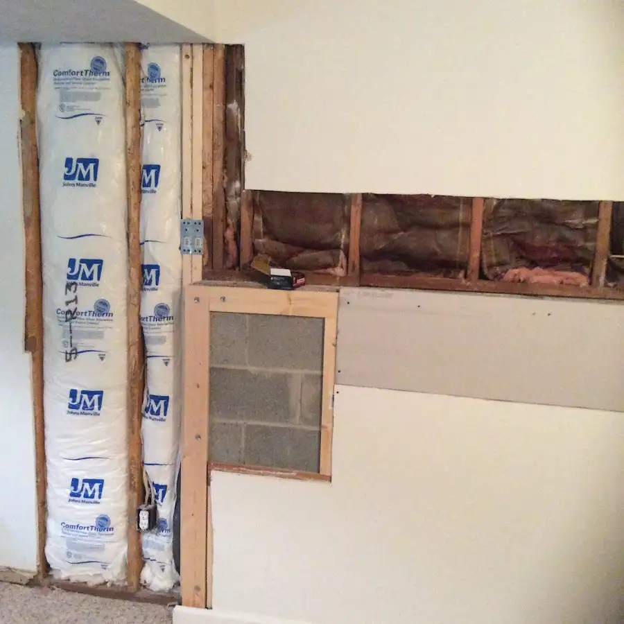 Wall insulation replacement during Odor Removal & Deodorization in Alexandria
